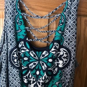 Print maxi dress